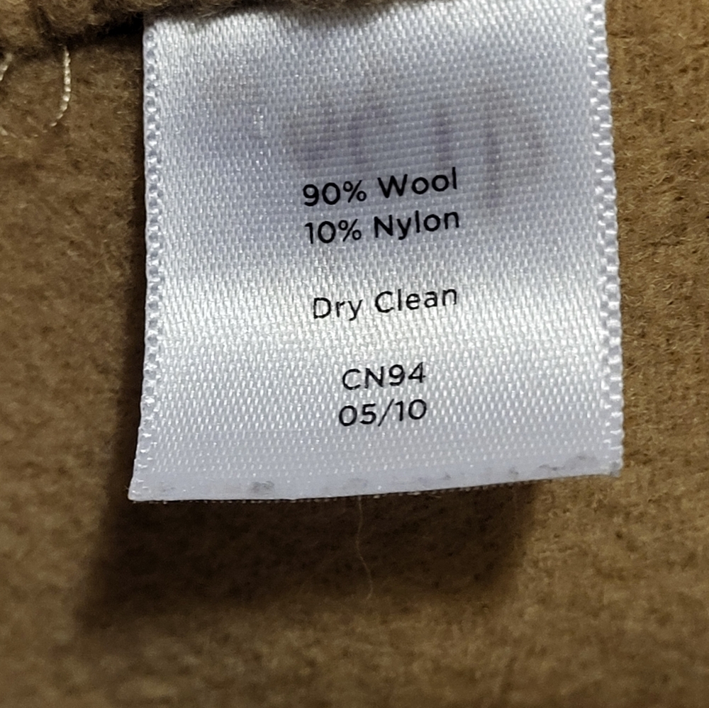 Talbots tan waistcoat, collar, and a military-inspired design, size 10. - Picture 9 of 15